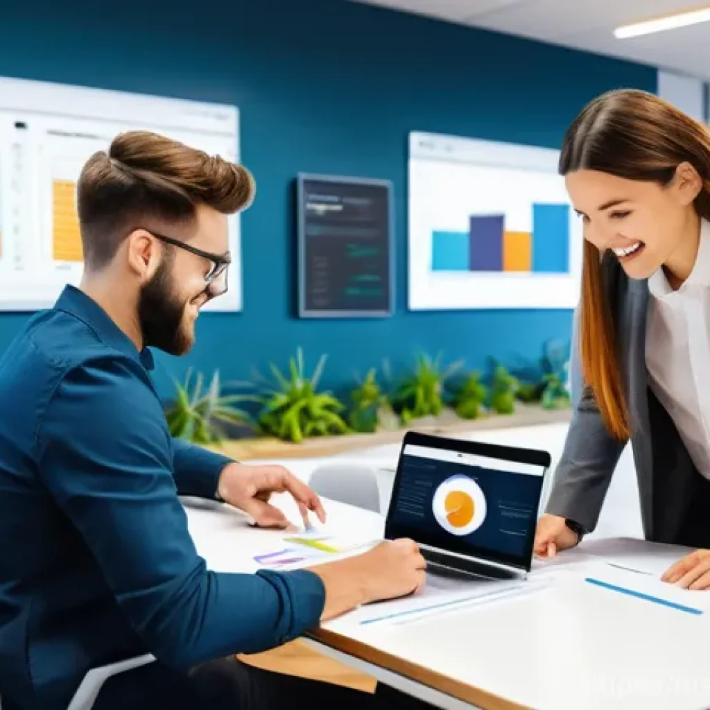 디자인 프로젝트 관리를 위한 소프트웨어 추천 - **Prompt 1: Collaborative Creative Project Management**
"A diverse team of young professionals (...