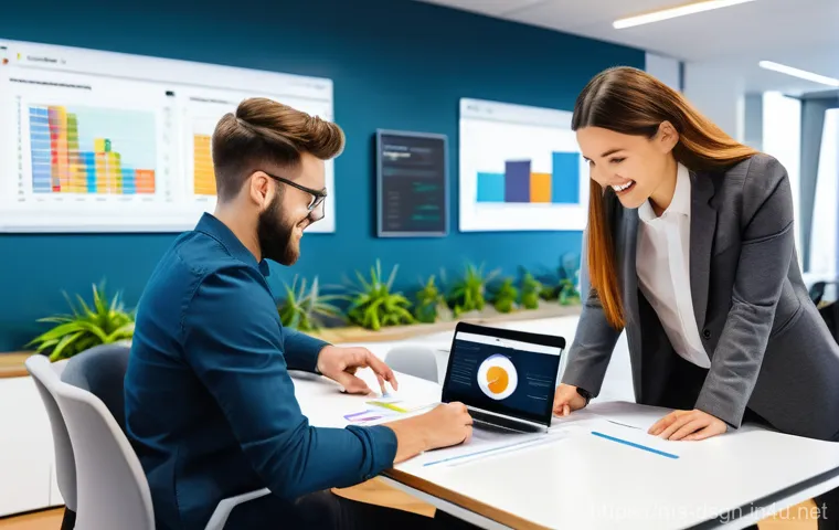 디자인 프로젝트 관리를 위한 소프트웨어 추천 - **Prompt 1: Collaborative Creative Project Management**
"A diverse team of young professionals (...